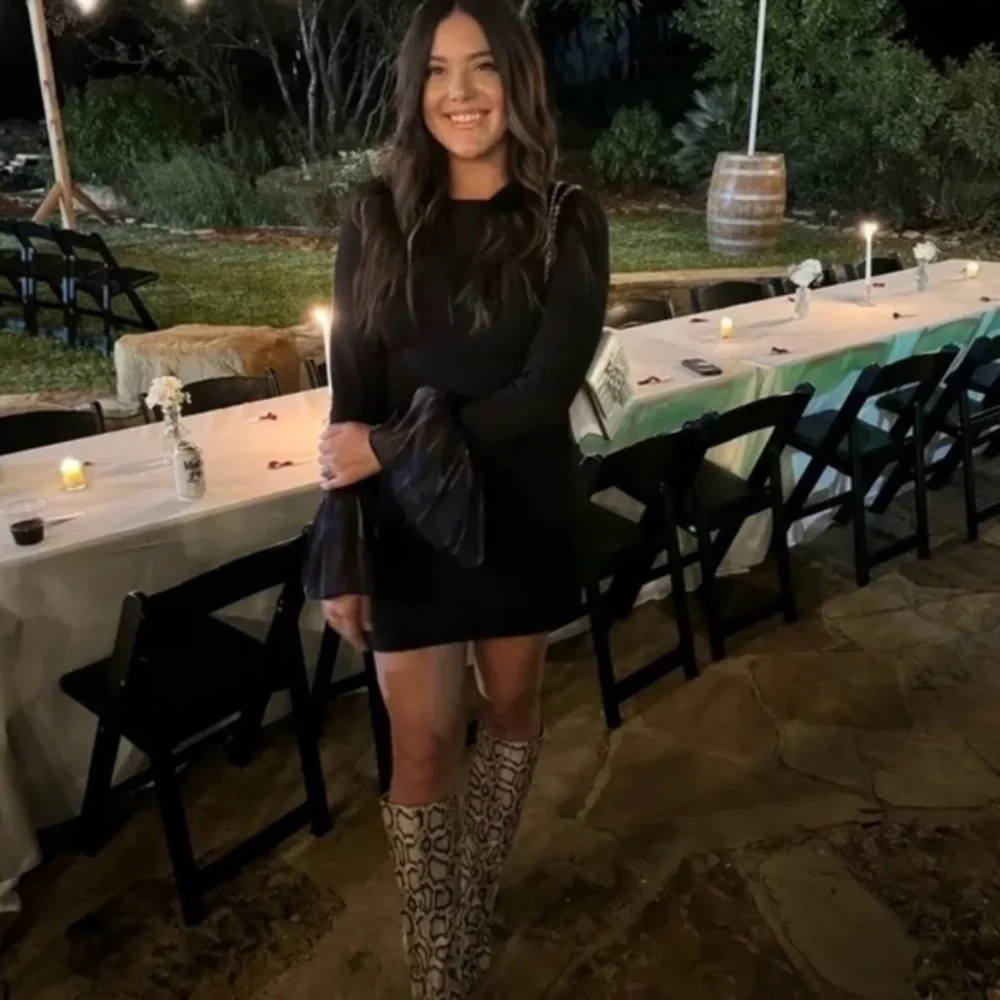 STAUD Hawthorne Dress in Black - Picture 1 of 4